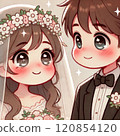婚禮可愛的情侶 120854120