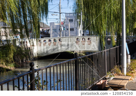 流經前橋市的廣瀨川 廣瀨川河濱綠地 120854150