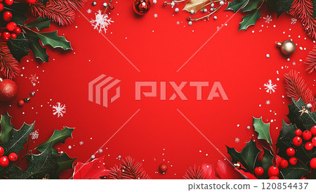 Christmas decoration background 001 120854437