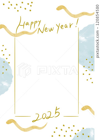 2025蛇年相框新年賀卡 120854580