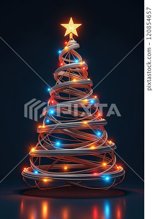 Cross section of high-voltage cable High quality photo 120854657