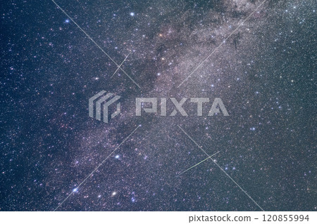 Milky Way and Shooting Star 120855994