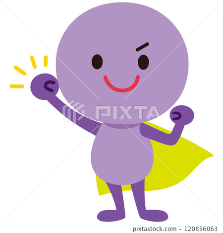 Character facial expression pose purple cell fighting Character facial expression pose purple cell fighting 120856063