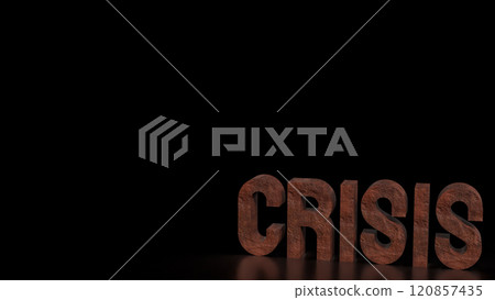 The Rusty crisis text for Business or Background concept 3d rendering. The Rusty crisis text for Business or Background concept 3d rendering. 120857435