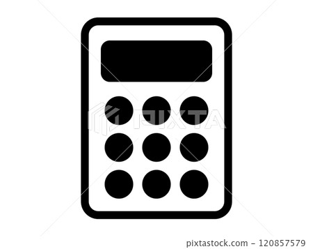 Calculator icon (silhouette) Calculator icon (silhouette) 120857579