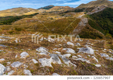 Autumn scenery of Hiraodai and red leaves [Kitakyushu City, Fukuoka Prefecture] 120857907