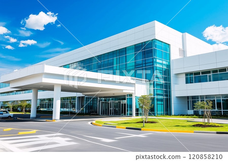 美麗的白色建築、醫院或公司的圖像“人工智慧生成的圖像” 美麗的白色建築、醫院或公司的圖像“人工智慧生成的圖像” 120858210