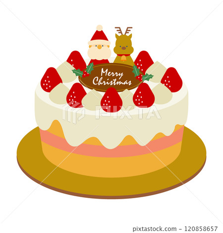 Christmas cake illustration 2 Christmas cake illustration 2 120858657