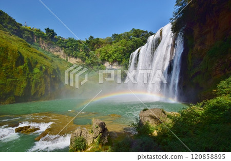 The magnificent Huangguoshu Waterfall The magnificent Huangguoshu Waterfall 120858895
