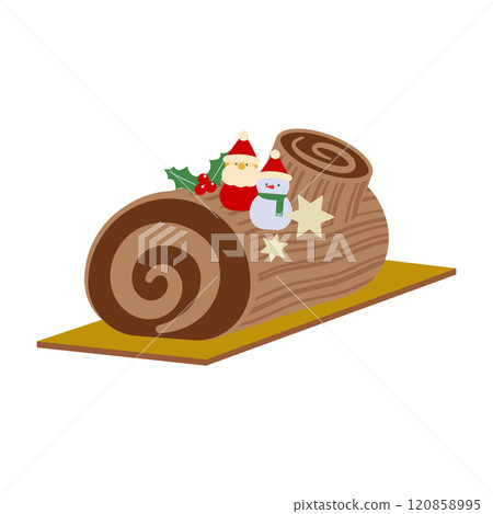 Christmas cake illustration 8 120858995