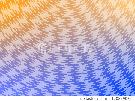 Abstract yellow line art graphic blue background  120859075
