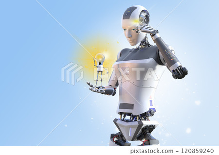 AI humanoid robot that sparks ideas AI humanoid robot that sparks ideas 120859240