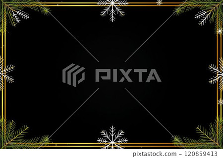 金松和雪花的聖誕設計 金松和雪花的聖誕設計 120859413