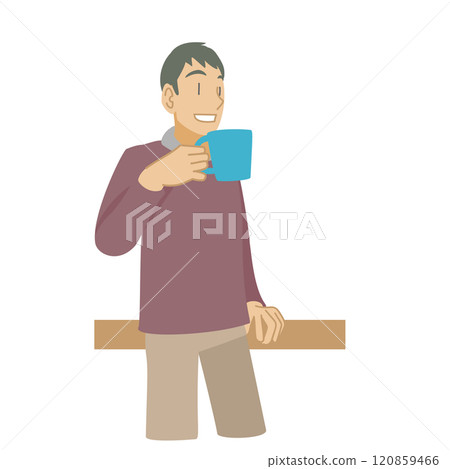 喝咖啡的男人 120859466