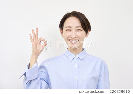 女性好標誌白色背景 120859610