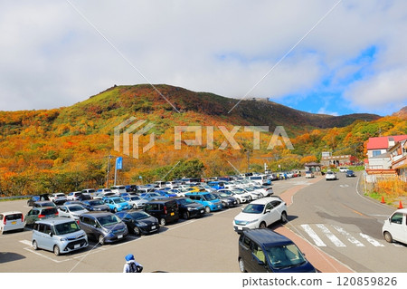 Mount Nasu from Daimaru Park, Nasu Highlands 120859826