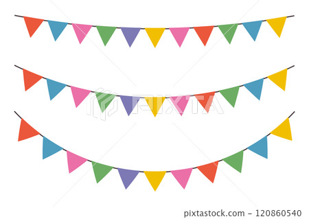 Colorful garland vector illustration 120860540