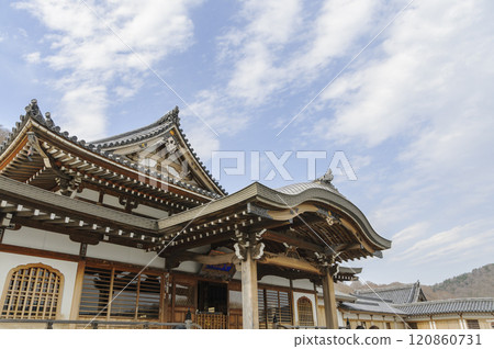 Family temple of the sacred mountain Osorezan Family temple of the sacred mountain Osorezan 120860731