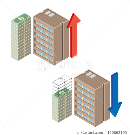 Rise and fall of apartment values 120862103