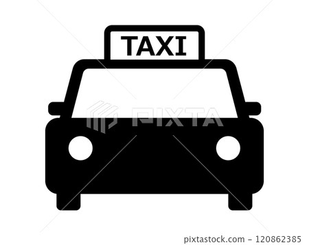 Taxi icon (silhouette) Taxi icon (silhouette) 120862385