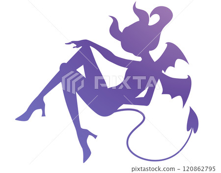 魅魔剪影圖 120862795