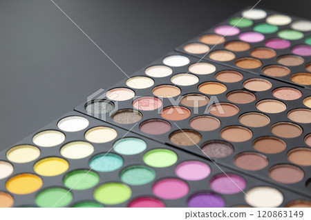 Eyeshadow palette black background Eyeshadow palette black background 120863149