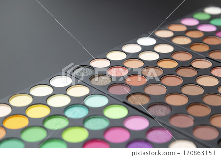 Eyeshadow palette black background Eyeshadow palette black background 120863151