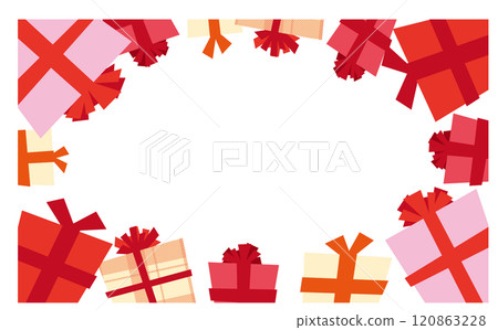 情人節心形圖案可愛背景插畫素材 120863228