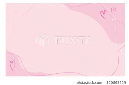 情人節心形圖案可愛背景插畫素材 120863229