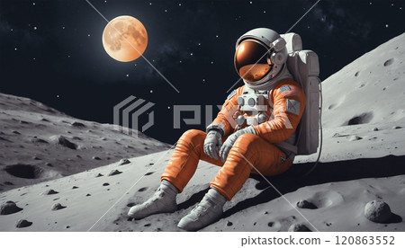 astronaut in outer space 120863552