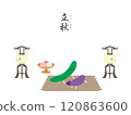 Color wallpaper illustration of the beginning of autumn in the twenty-four solar terms 120863600