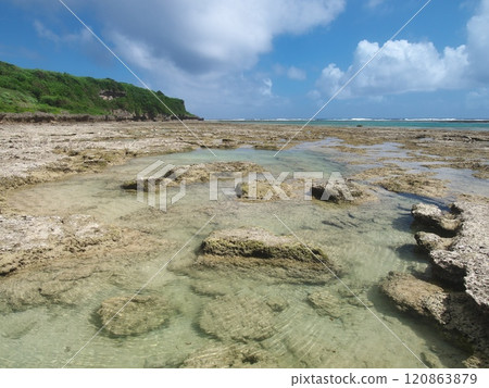 Scenery of John Manjiro Beach in Itoman, Okinawa Prefecture Scenery of John Manjiro Beach in Itoman, Okinawa Prefecture 120863879
