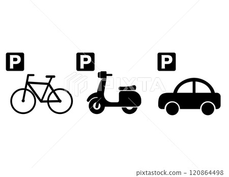 Parking icon set Parking icon set 120864498