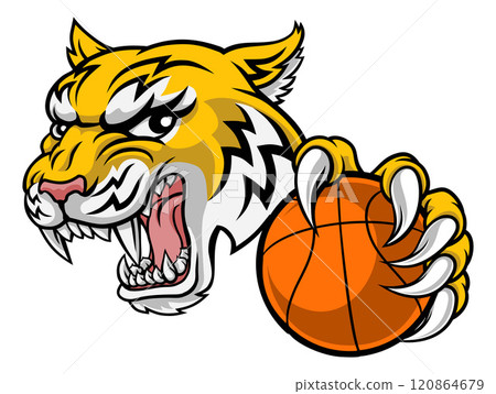 Wildcat Bobcat Bobcats Wildcats Basketball Mascot Wildcat Bobcat Bobcats Wildcats Basketball Mascot 120864679