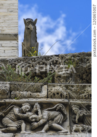 Gargoyle of Saint-Casteur Cathedral, Nimes, France 120865007