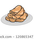 My favorite dish from my mom is spring rolls 120865347