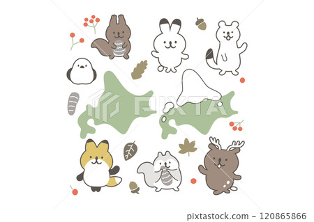 雪國可愛動物插畫集_color① 120865866