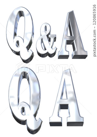 3DCG人物「Q&A閃光」銀、銀 3DCG人物「Q&A閃光」銀、銀 120865916