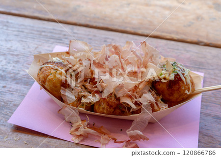 Osaka specialty Takoyaki 120866786