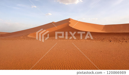 Desert Dunes Landscape, Vast Sandy Terrain, Clear Sky, Natural Scenery, Calm Wilderness, Arid Climate Environment, Outdoor Adventure Background Desert Dunes Landscape, Vast Sandy Terrain, Clear Sky, Natural Scenery, Calm Wilderness, Arid Climate Environment, Outdoor Adventure Background 120866989