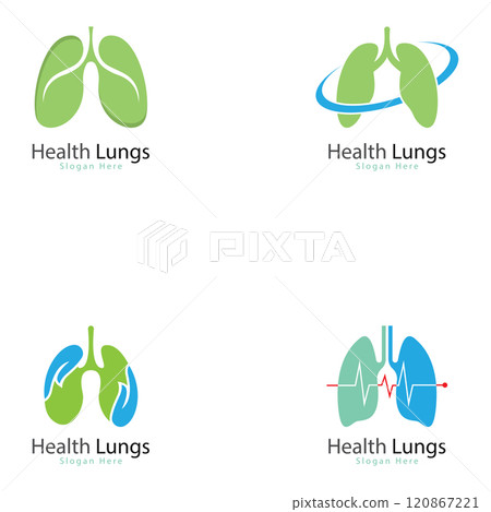 lungs health and lungs care logo vector design lungs logo template lungs health and lungs care logo vector design lungs logo template 120867221