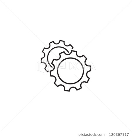 gear setting icon vector design illustration gear setting icon vector design illustration 120867517