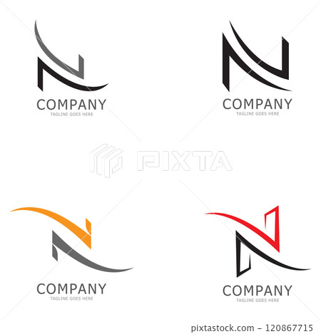 alphabet N letter logo and symbol vector icon 120867715
