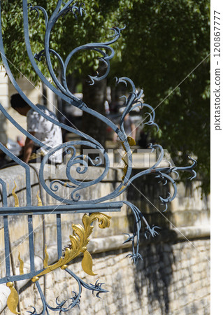 Gate of Fontaine Garden, Nimes, Southern France Gate of Fontaine Garden, Nimes, Southern France 120867777