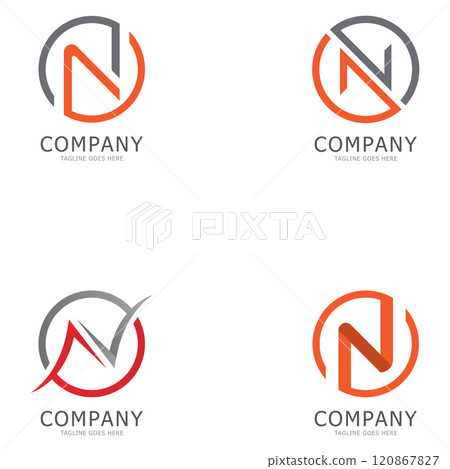 alphabet N letter logo and symbol vector icon 120867827