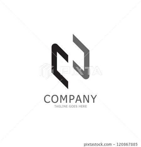 alphabet N letter logo and symbol vector icon 120867885
