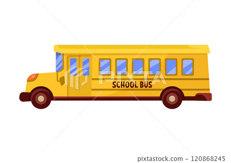 School Bus Transport for Carrying Pupil Vector Illustration 120868245