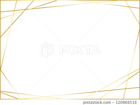 精緻的框架2，華麗的金色線條 120868518