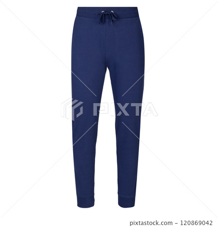 Blue Slim Fit Jogger Pants with Drawstring 120869042