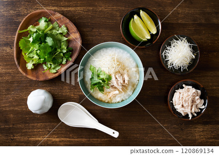 Asian style porridge Asian style porridge 120869134